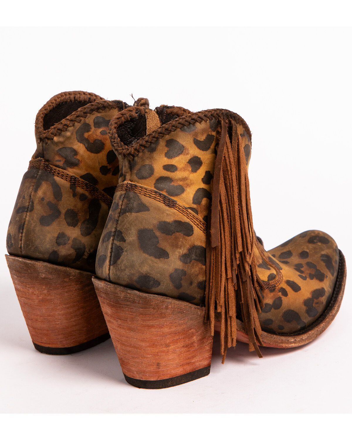 cheetah fringe boots