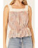 Image #3 - Wild Moss Women's Floral Paisley Patchwork Crochet Tank Top, , hi-res