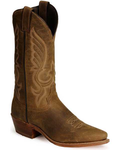 Image #1 - Abilene Men's 12" Longhorn Western Boots, Distressed, hi-res