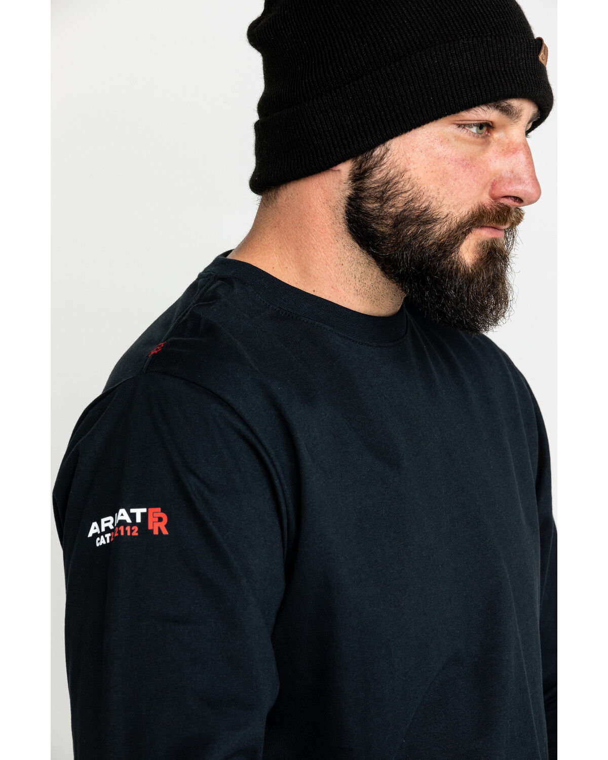 Image #4 - Ariat Men's FR Roughneck Back Skull Graphic Long Sleeve Work T-Shirt - Tall, , hi-res