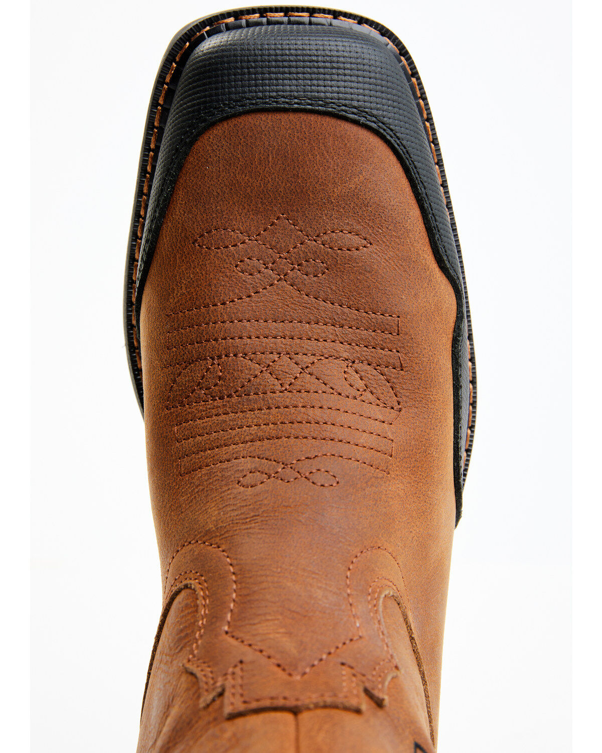 Image #6 - Double H Men's Requiem Pull On Work Roper Boots - Composite Toe, Brown, hi-res