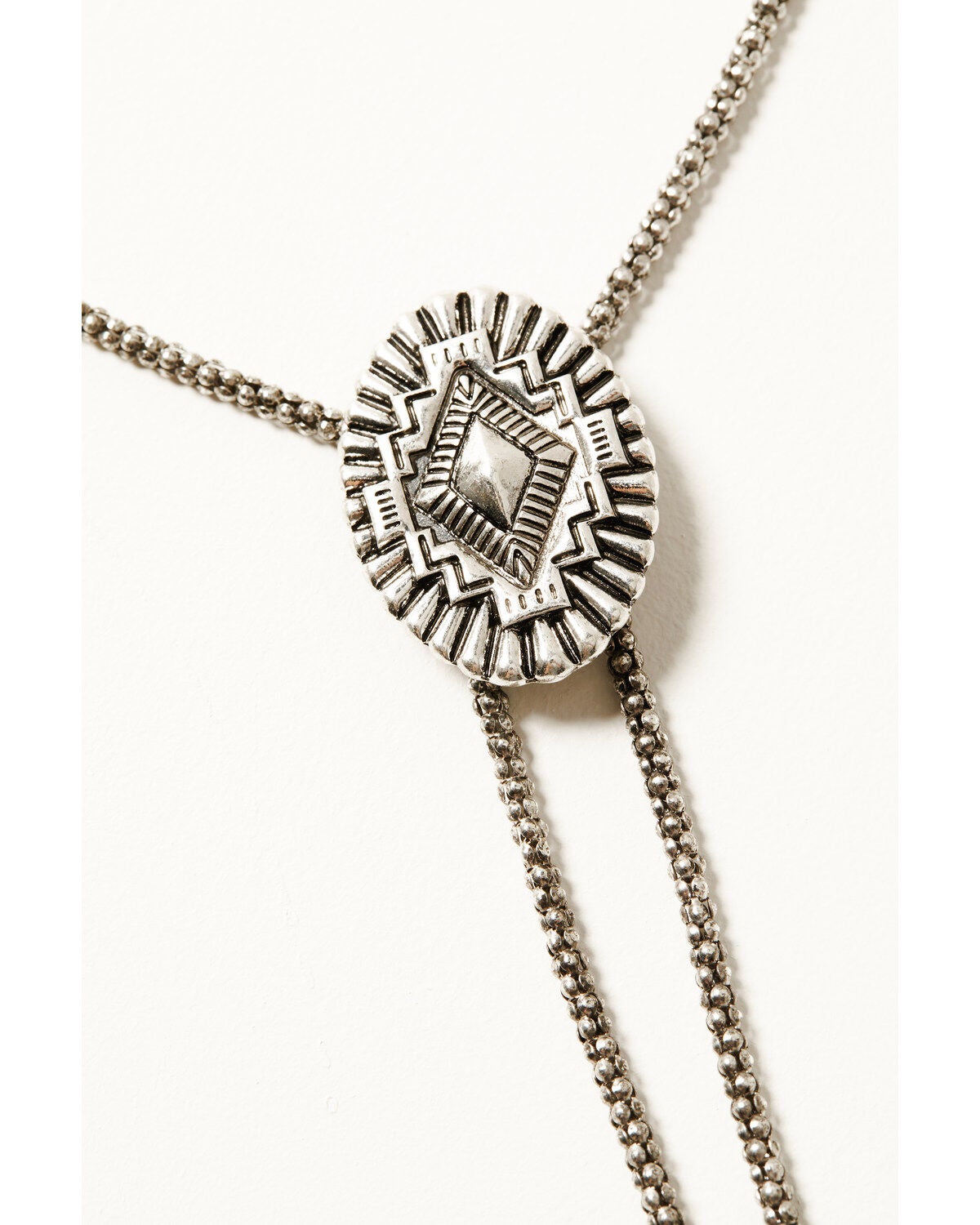 Image #2 - Shyanne Women's Southwestern Oval Bolo necklace, Silver, hi-res