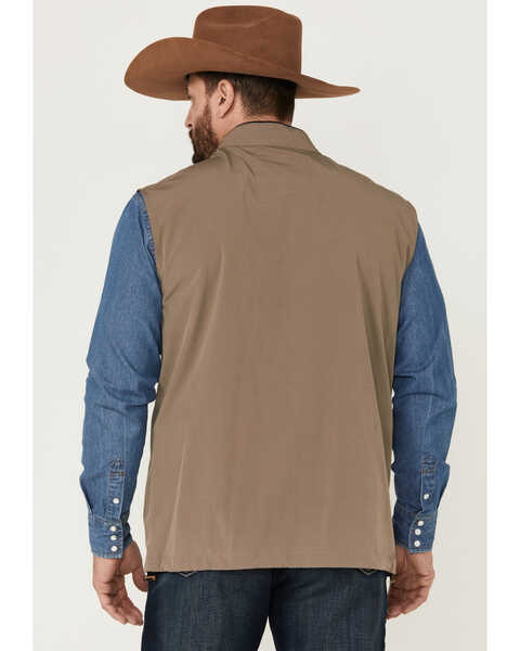 Image #4 - Cinch Men's Lightweight Silicone Zip-Front Vest , Beige/khaki, hi-res