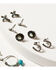 Shyanne Women's Prism Skies Cross Earring Set - 6-piece, Silver, hi-res
