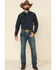 Image #2 - Rock 47 By Wrangler Men's Black Stripe Embroidered Long Sleeve Western Shirt , , hi-res