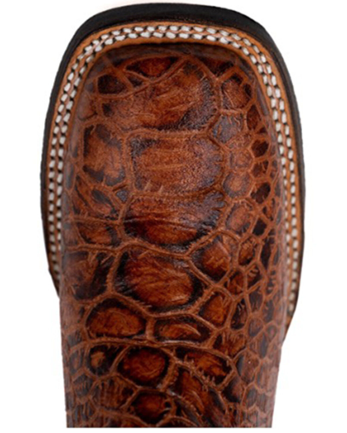 Image #6 - Ferrini Women's Kai Western Boots - Broad Square Toe, Brown, hi-res