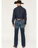 Image #3 - Ariat Men's M4 Medium Wash Legacy Bootcut Stretch Denim Jeans, Blue, hi-res