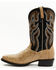 Dan Post Men's Exotic Full Quill Ostrich Western Boots - Medium Toe, White, hi-res