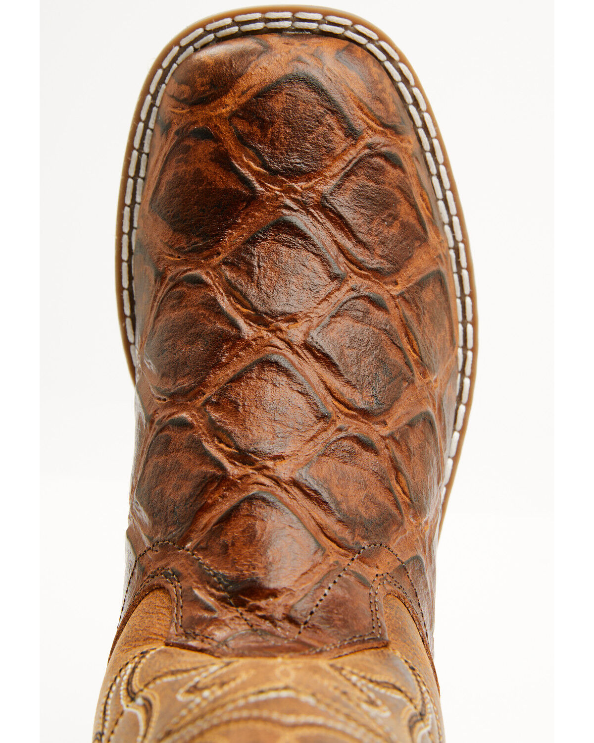 Image #6 - Cody James Boys' Duke Embossed Western Boots - Broad Square Toe, Brown, hi-res