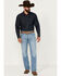 Image #1 - Cinch Men's Ian Light Stonewash Wash Performance Stretch Slim Boot Denim Jeans, Indigo, hi-res