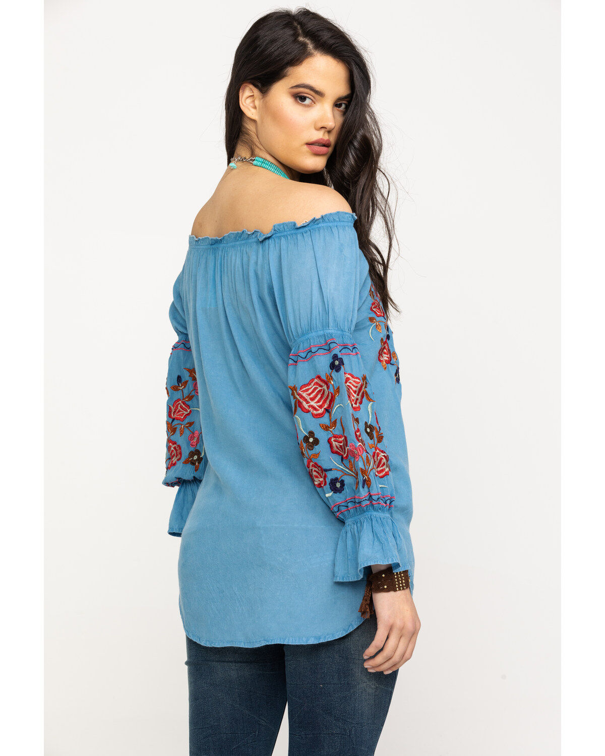 Image #2 - Honey Creek by Scully Women's Avalanche Peasant Blouse, , hi-res