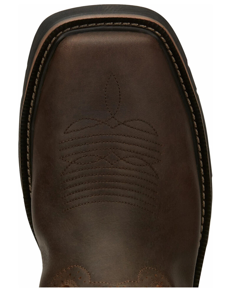 Justin Men's Driller Western Work Boots Steel Toe Boot Barn