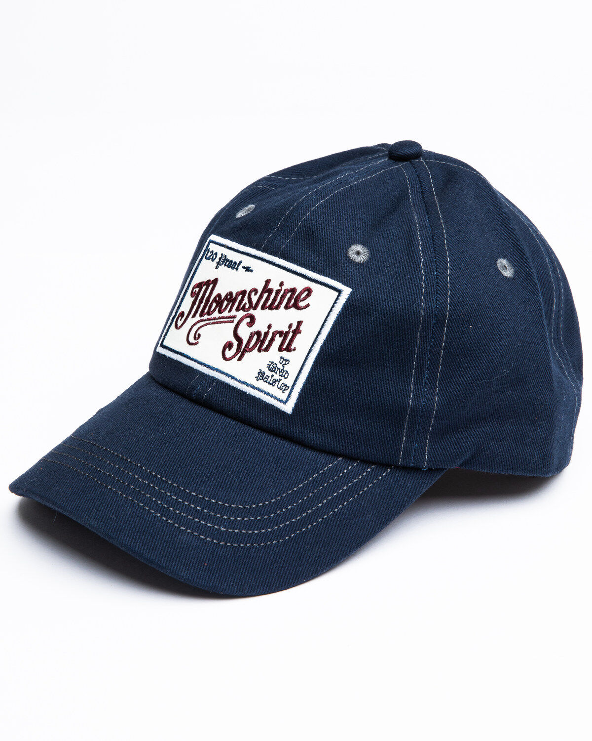 Image #1 - Moonshine Spirit Men's Black Embroidered Patch Ball Cap , , hi-res
