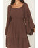 Image #3 - Shyanne Women's Highlands Bell Sleeve Embroidered Mini Dress, Brown, hi-res