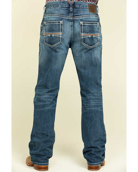 Image #1 - Ariat Men's M4 Coltrane Durango Low Rise Fashion Boot Cut Jeans, Denim, hi-res