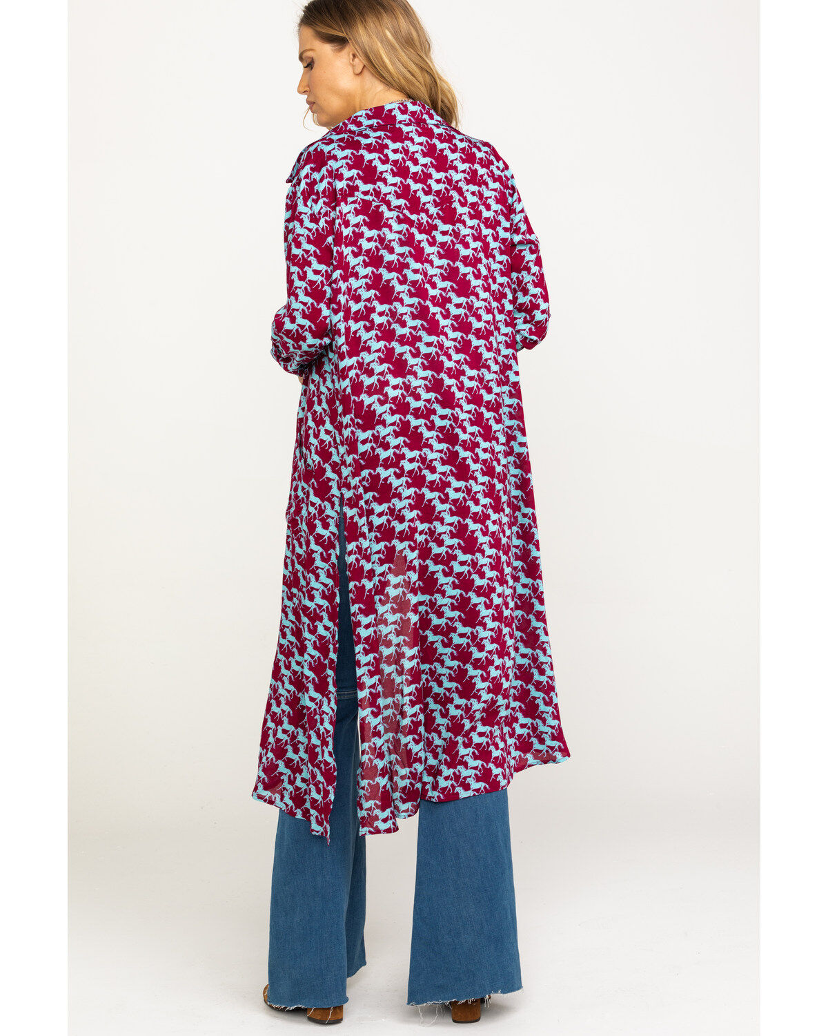 Image #2 - Roper Women's Stampede Print Kimono, , hi-res