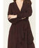 Image #2 - Ariat Women's Arizona Long Sleeve High-Low Dress, Wine, hi-res