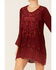 Johnny Was Women's Garnet Rhine Long Sleeve Tunic Dress, Red, hi-res