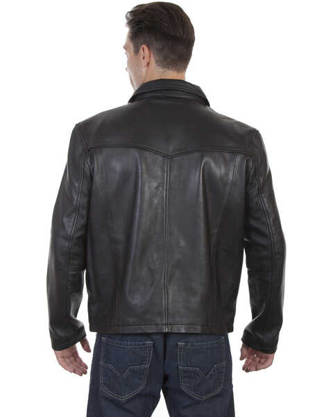 Image #2 - Scully Men's Leather Jacket, Black, hi-res