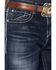 Image #2 - Ariat Men's Hugo Hansen Dark Wash Baggy Straight Stretch Denim Jeans, Dark Wash, hi-res