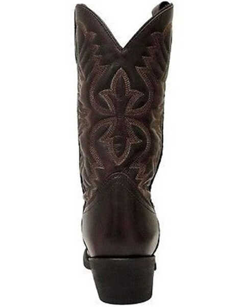 Image #4 - Laredo Men's Embroidered Round Toe Western Boots, Black Cherry, hi-res