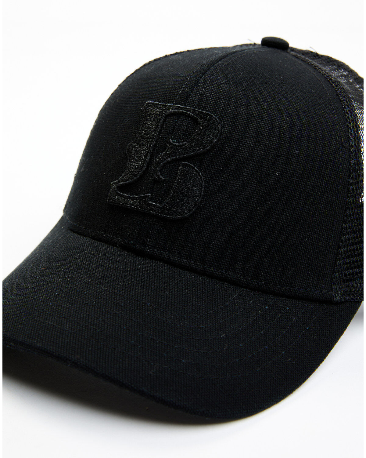 Image #2 - Boot Barn Men's Embroidered Logo Ball Cap, Black, hi-res