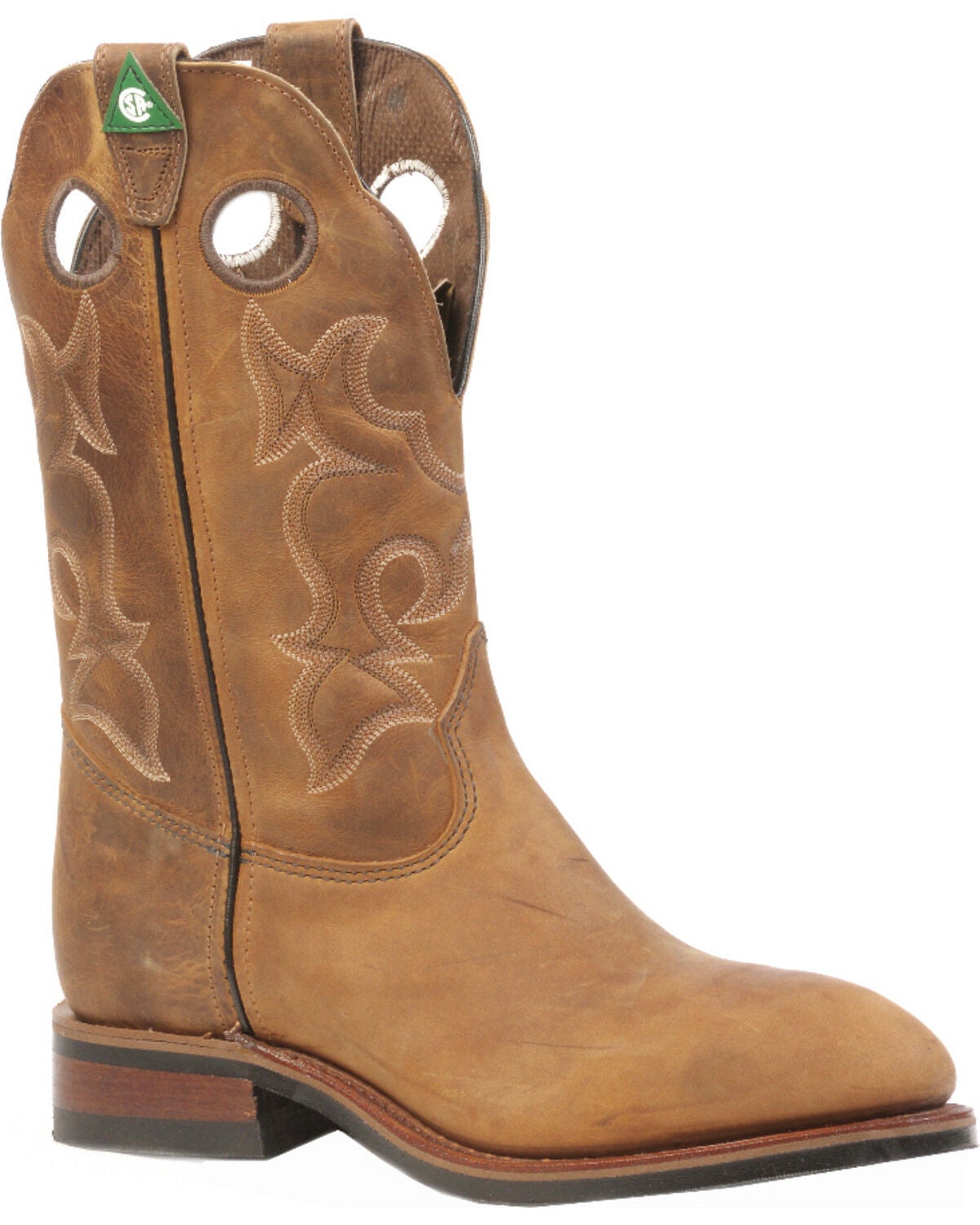 Boulet Men's Hillbilly Golden Western Work Boots - Steel Toe, Tan, hi-res