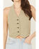 Image #3 - Wrangler Women's Modern Halter Vest Top, Olive, hi-res