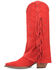 Image #3 - Dingo Women's Spirit Trail Fringe Tall Western Boots - Snip Toe, Red, hi-res