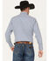 Image #4 - Ely Walker Men's Geo Print Long Sleeve Pearl Snap Western Shirt, Blue, hi-res