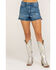 Image #2 - Show Me Your Mumu Women's Arizona High Waisted Stellar Star Shorts, Blue, hi-res