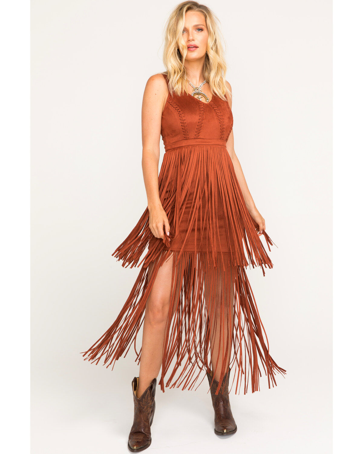 flare box pleat dress