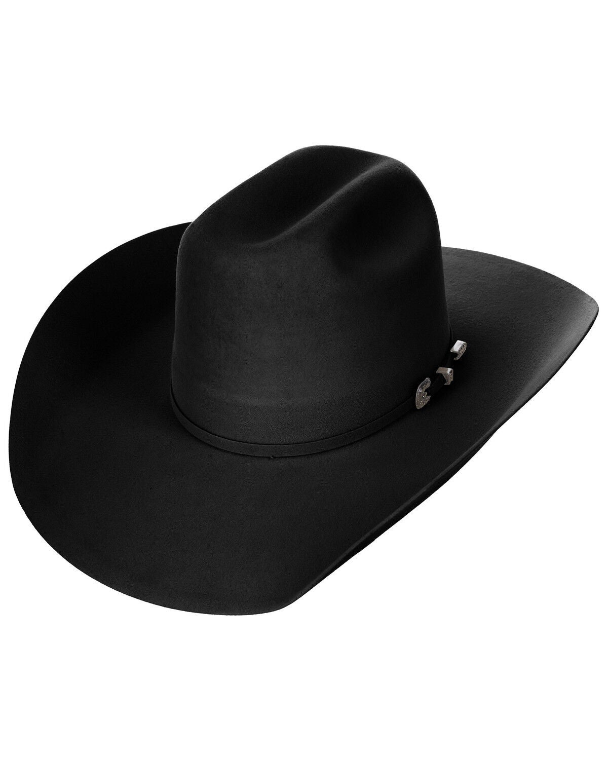 Image #1 - Larry Mahan Genoa 6X Felt Cowboy Hat, Black, hi-res