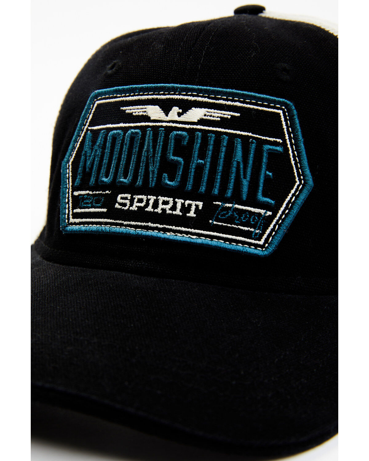 Image #2 - Moonshine Spirit Men's Logo Patch Mesh-Back Ball Cap, Black, hi-res