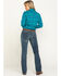 Image #5 - Rock & Roll Cowgirl Women's Vintage Dark Wash Low Rise Boot Riding Jeans, , hi-res