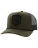 Image #1 - Hooey Men's Tibbs Roughy Patch Trucker Cap, Olive, hi-res