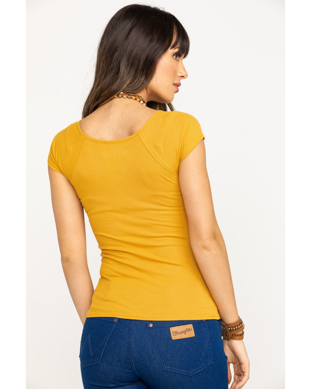 Image #2 - Shyanne Women's Lace Up Short Sleeve Tee, , hi-res
