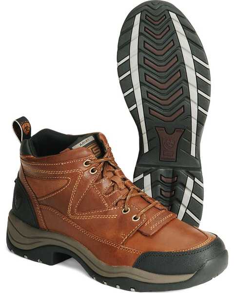 Image #2 - Ariat Men's Terrain Boots - Round Toe, Cognac, hi-res