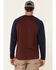 Image #4 - Hawx Men's Dark Red Original Baseball Crew Long Sleeve Work T-Shirt - Tall, , hi-res