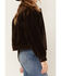 Cleo + Wolf Women's Corduroy Sherpa Trucker Jacket, Chocolate, hi-res