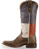 Image #3 - Roper Women's Distressed Texas Flag Cowgirl Boots - Square Toe, , hi-res