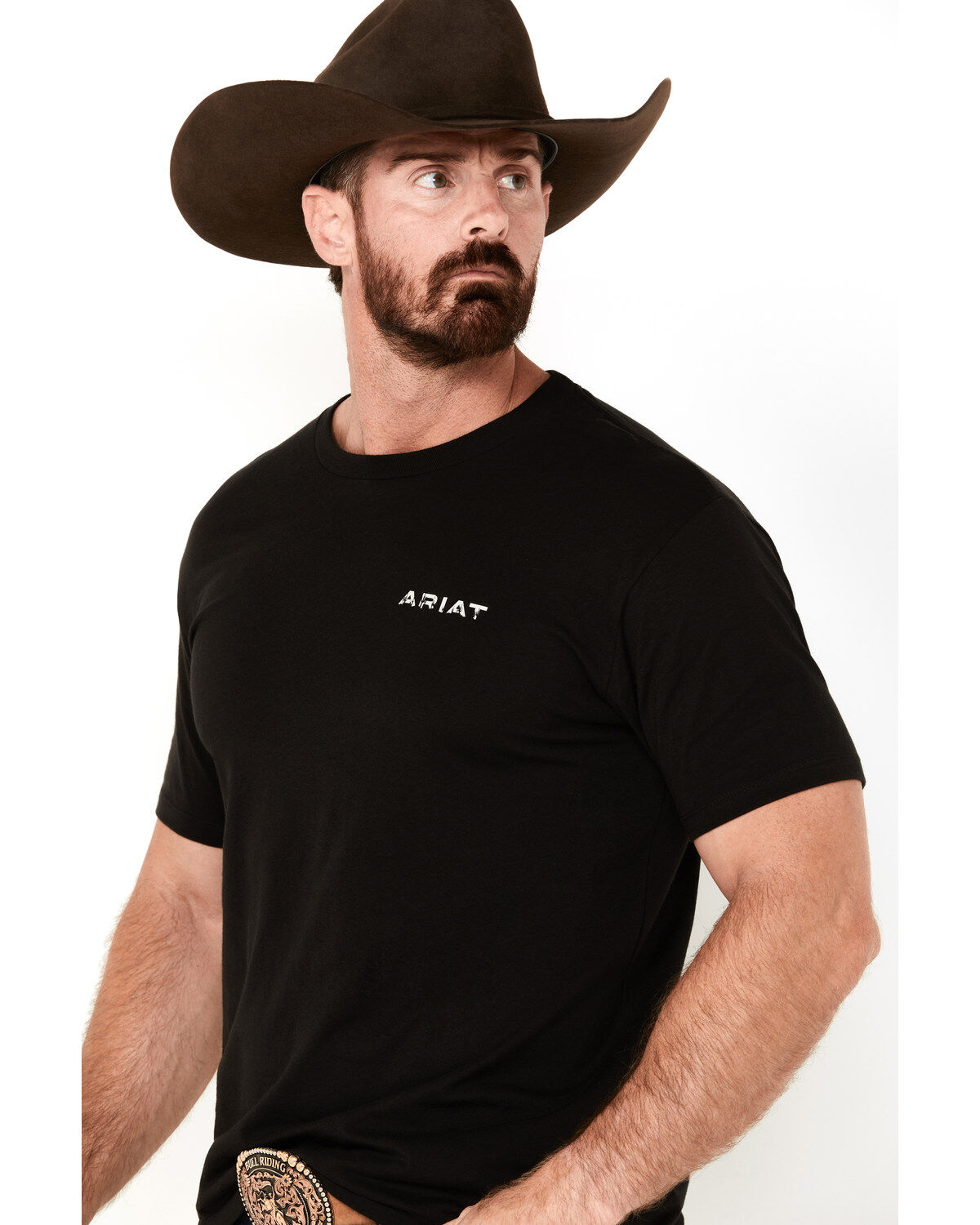 Image #4 - Ariat Men's Southwestern Logo Short Sleeve Graphic T-Shirt, Black, hi-res