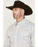 Image #2 - George Strait by Wrangler Men's Diamond Geo Print Long Sleeve Snap Stretch Western Shirt, White, hi-res