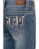 Image #4 - Shyanne Girls' Zig Zag Vertical Pocket Stretch Bootcut Jeans - Big, , hi-res