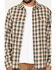 Image #3 - Brothers and Sons Men's Casual Plaid Print Long Sleeve Button Down Western Flannel Shirt, Teal, hi-res