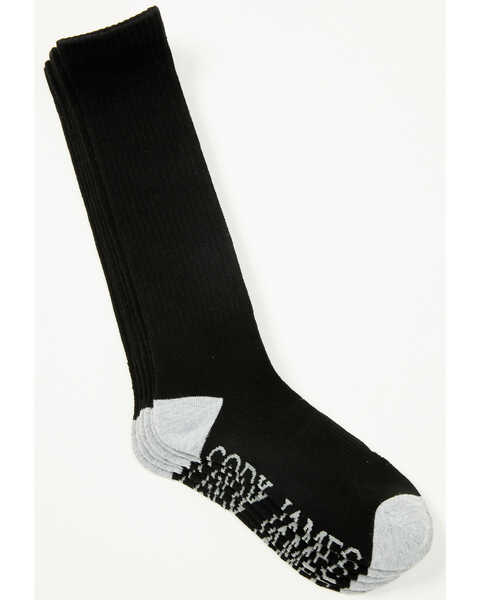 Cody James Men's Over The Calf Socks - 3 Pack, Black, hi-res