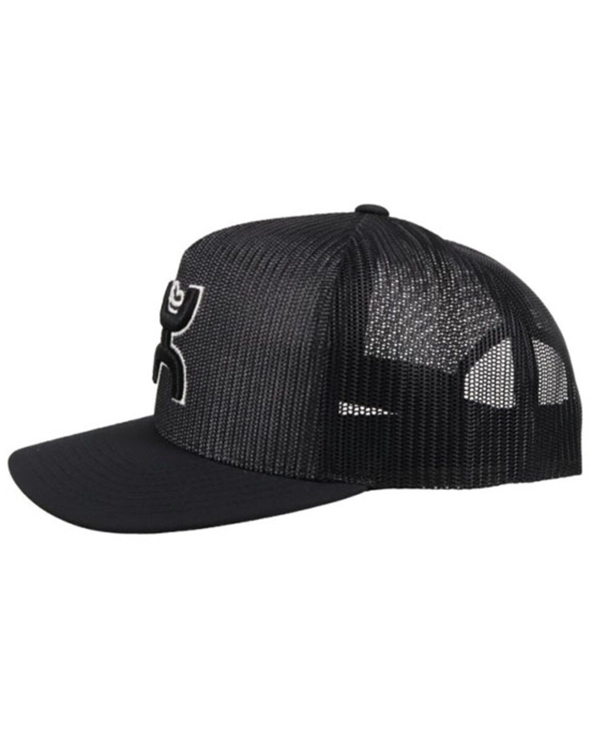 Image #4 - Hooey Men's Baller Logo Mesh Trucker Cap, Black, hi-res