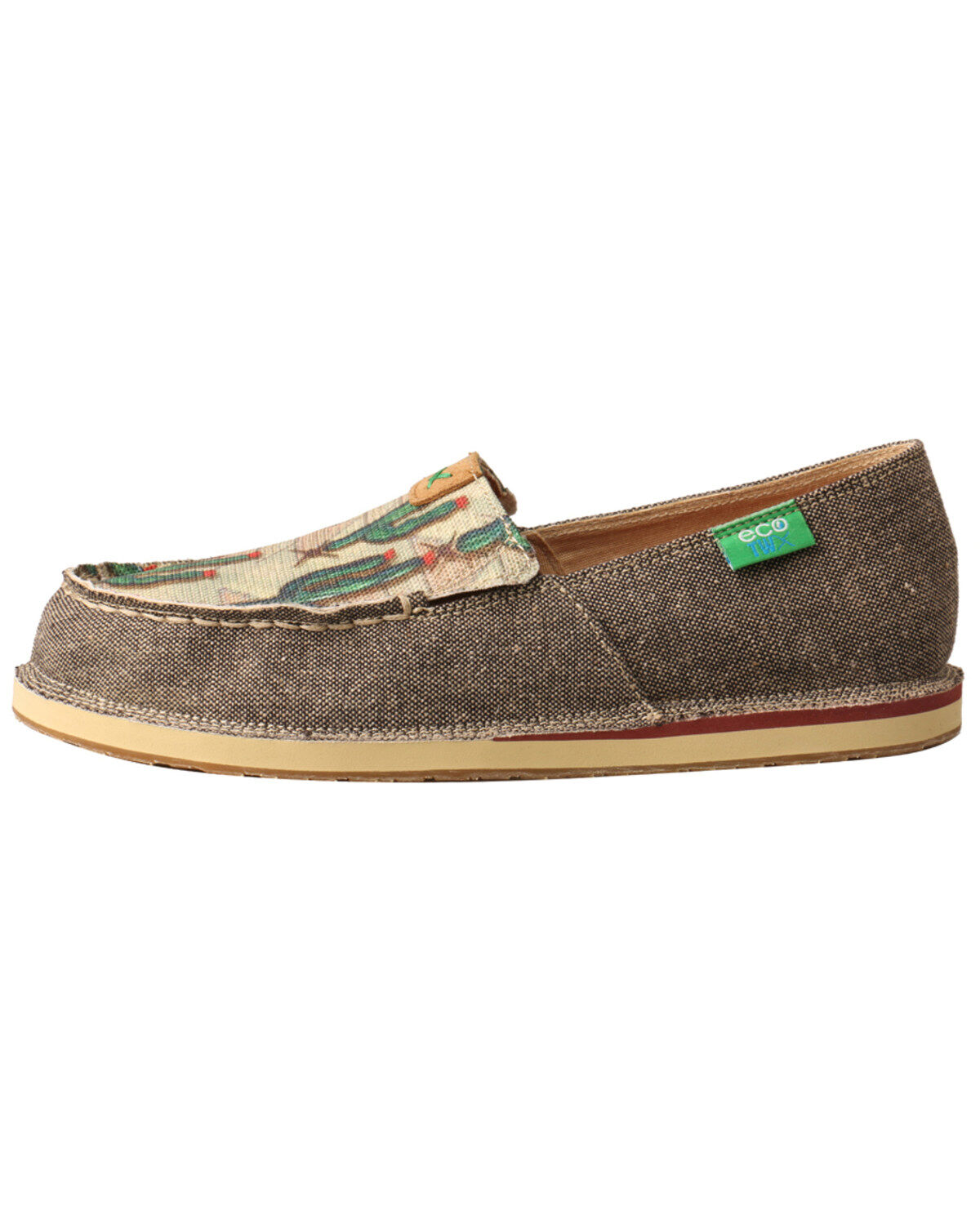 twisted x women's canvas cactus moc