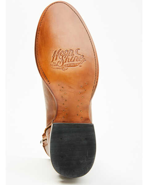 Image #7 - Moonshine Spirit Men's Pancho 8" Zipper Western Boot - Medium Toe, Brown, hi-res