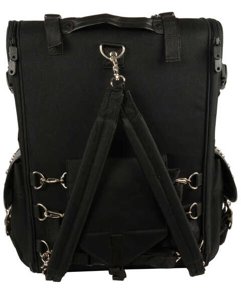 Image #3 - Milwaukee Leather Extra Large Two Piece Studded Nylon Touring Pack, Black, hi-res